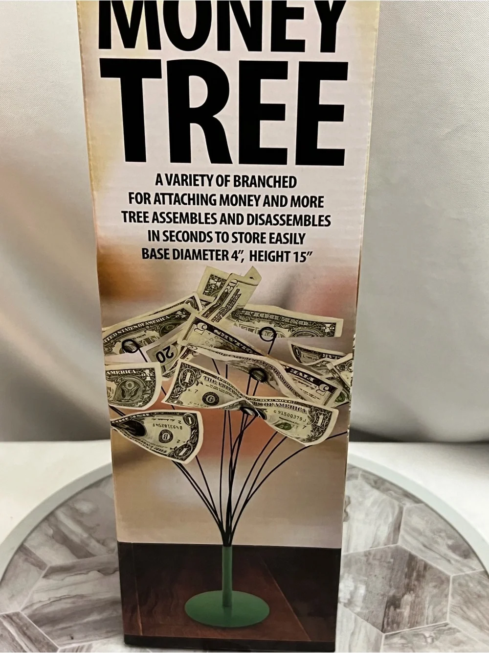 KOVOT Tabletop Money Tree Cash Gift Holder Display Stand Graduation Wedding
